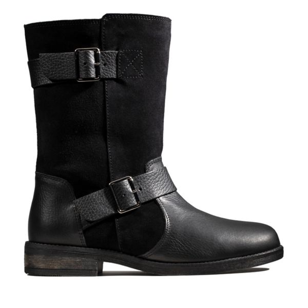 Clarks Womens Demi Flow Ankle Boots Black | UK-4297613 - Click Image to Close